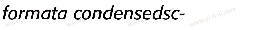 formata condensedsc字体转换